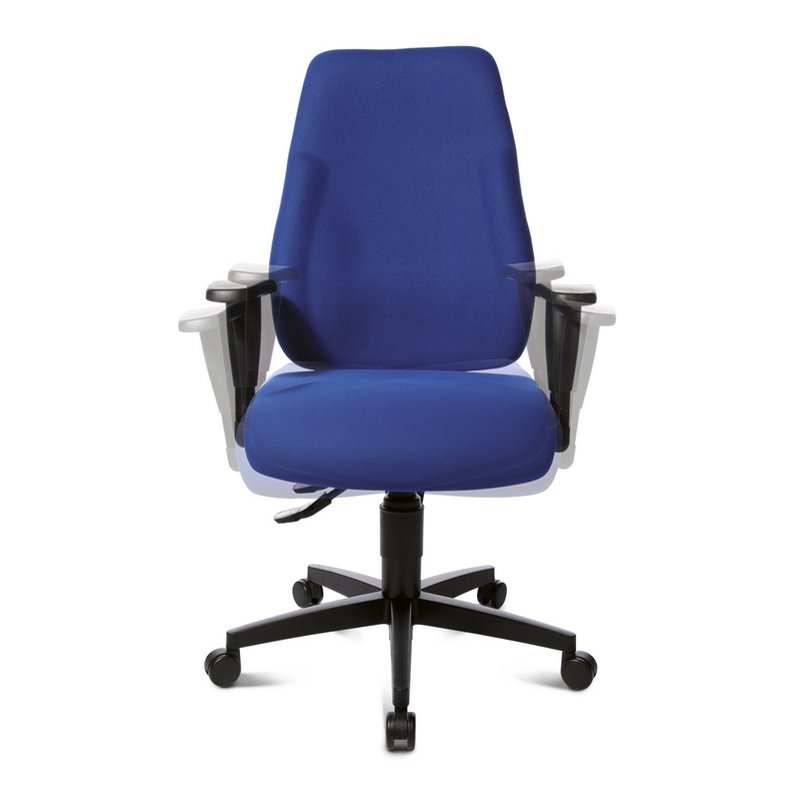 Topstar bureaustoel Lady Sitness, blauw, Body-Balance-Tec-gelenk